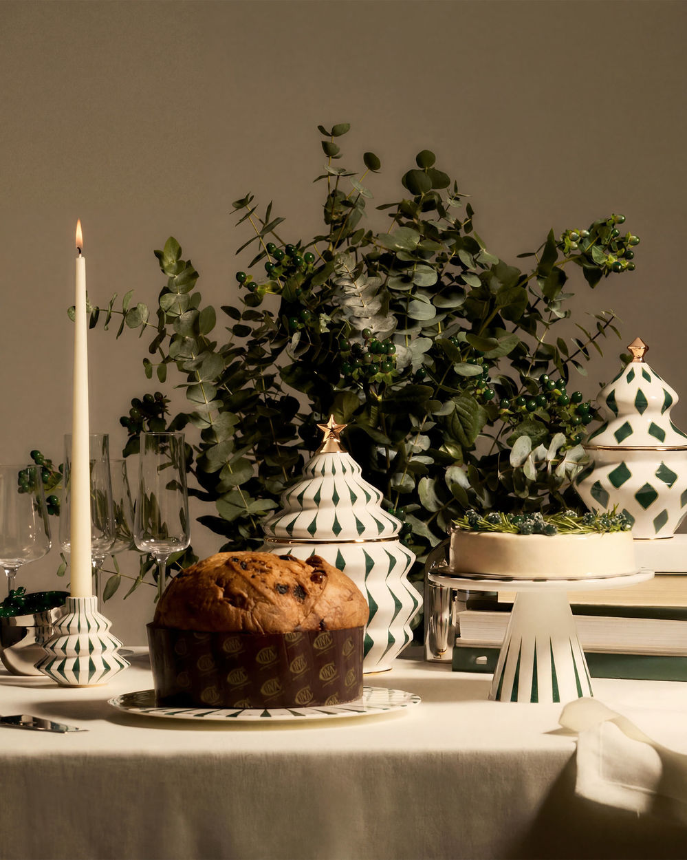 Alessi Delight Taartplateau Groen