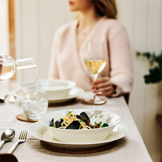 Royal Doulton Pacific Stone Pastabord Set 23 cm 4 Stuks