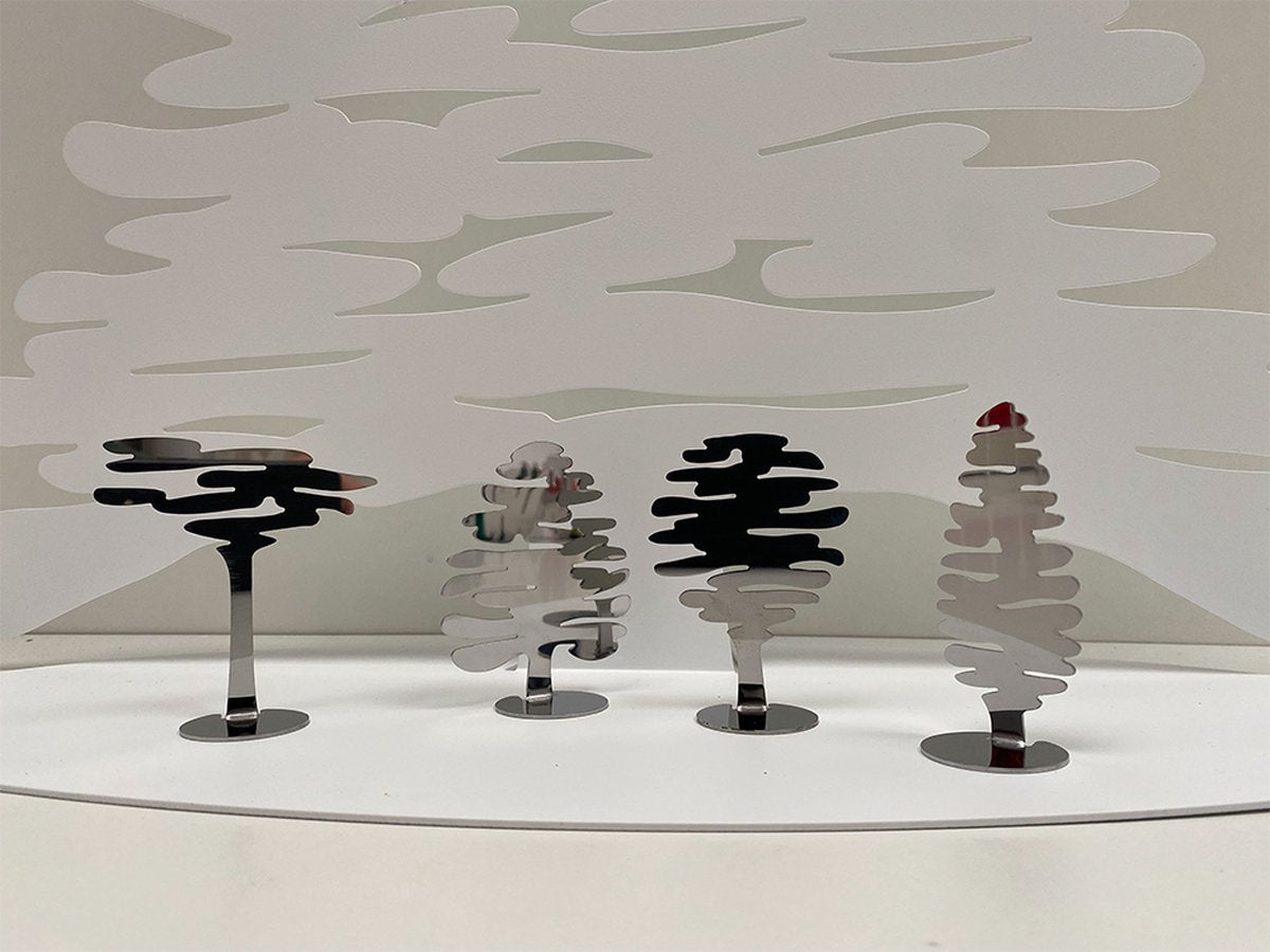 Alessi Barkplace Tree Boompjes Set RVS 4 Stuks