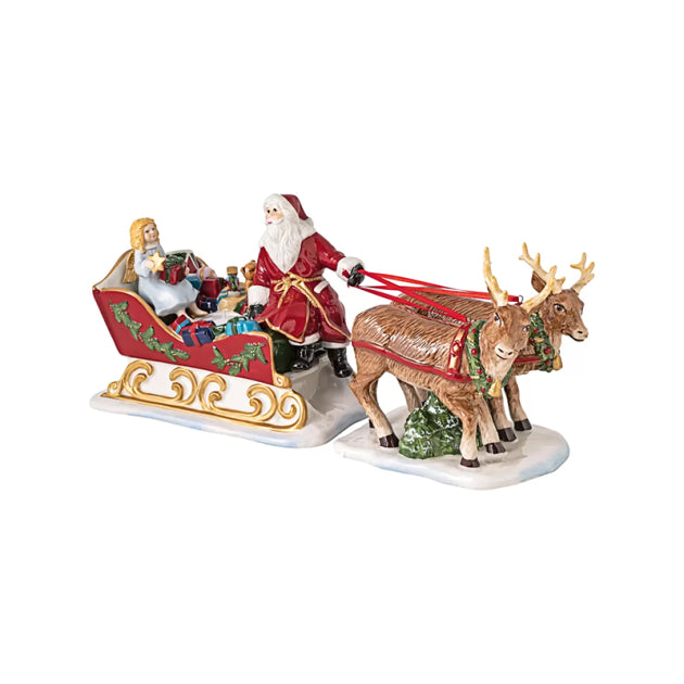 Villeroy & Boch Christmas Toy's Kerstman Met Rendieren En Slee