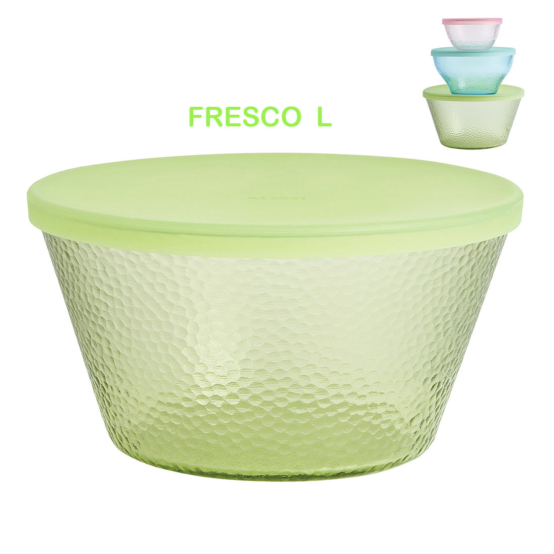 Alessi Fresco Opbergschalen Set met Deksels 3-Delig