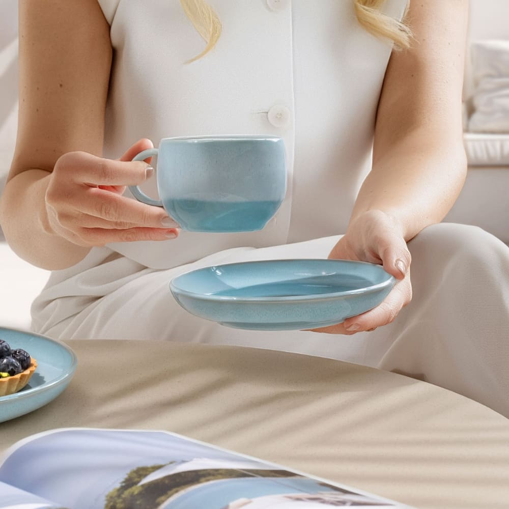 Villeroy & Boch Perlemor Aqua Koffieschotel 16 cm