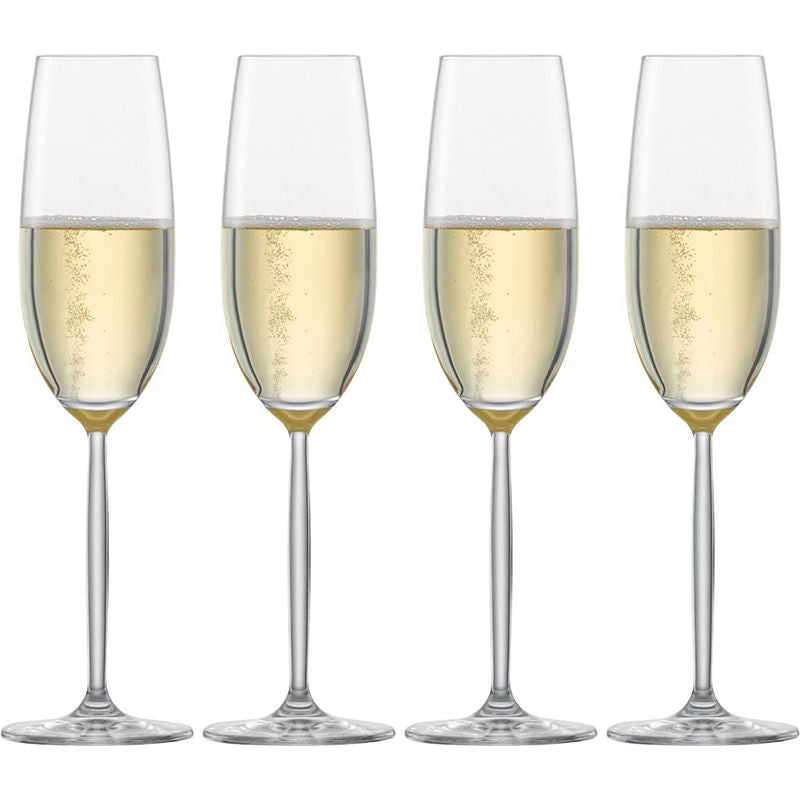 Schott Zwiesel Muse (Diva) Champagneglas 22 Cl 4 Stuks – Wijnglas Van Schott-Zwiesel In Rvs-Glanzend Glas