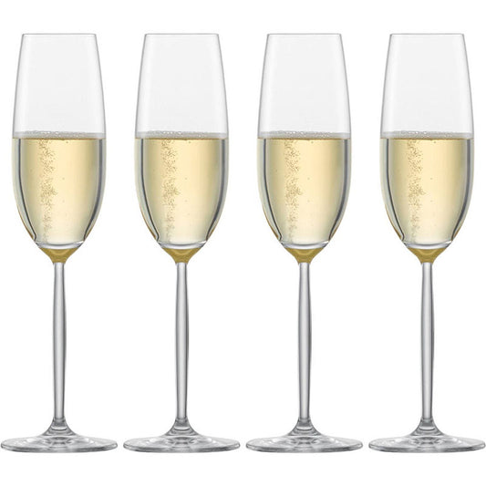 Schott Zwiesel Muse (Diva) Champagneglas 22 Cl 4 Stuks – Wijnglas Van Schott-Zwiesel In Rvs-Glanzend Glas