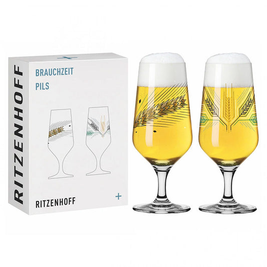 Ritzenhoff Brauchzeit Pils Glas 5/6 2 Stuks – Bierglas Van Ritzenhoff In Rvs-Glanzend Kristalglas