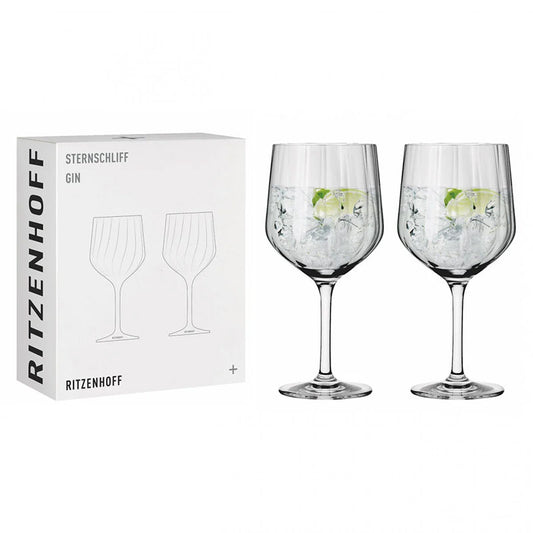 Ritzenhoff Sternschliff Gin Glas 2 Stuks – Drankglas Van Ritzenhoff In Rvs-Glanzend Kristalglas