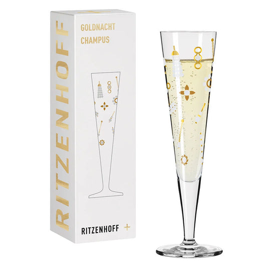 Ritzenhoff Goldnacht Champus Champagneglas 1040  – Wijnglas Van Ritzenhoff In Rvs-Glanzend Kristalglas