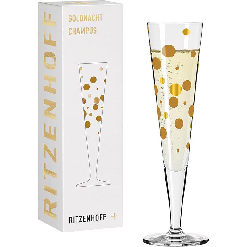Ritzenhoff Goldnacht Champus Champagneglas 1041  – Wijnglas Van Ritzenhoff In Rvs-Glanzend Kristalglas