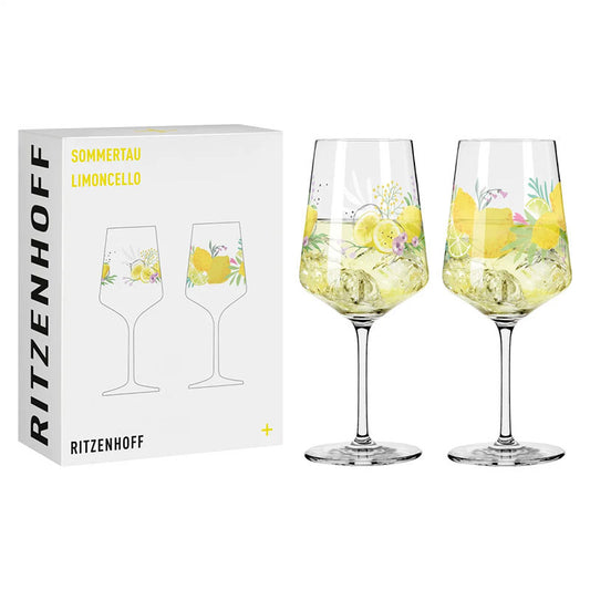 Ritzenhoff Sommertau Limoncello 10/20 2 Stuks – Cocktailglas Van Ritzenhoff In Rvs-Glanzend Kristalglas