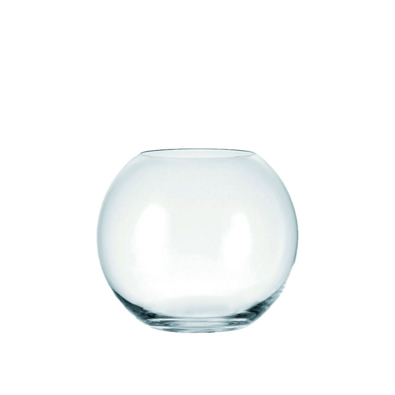 Leonardo Boccia Bol Vaas Helder 20 Cm  – Vaas Van Leonardo In Rood Wit Glas