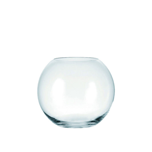 Leonardo Boccia Bol Vaas Helder 20 Cm  – Vaas Van Leonardo In Rood Wit Glas