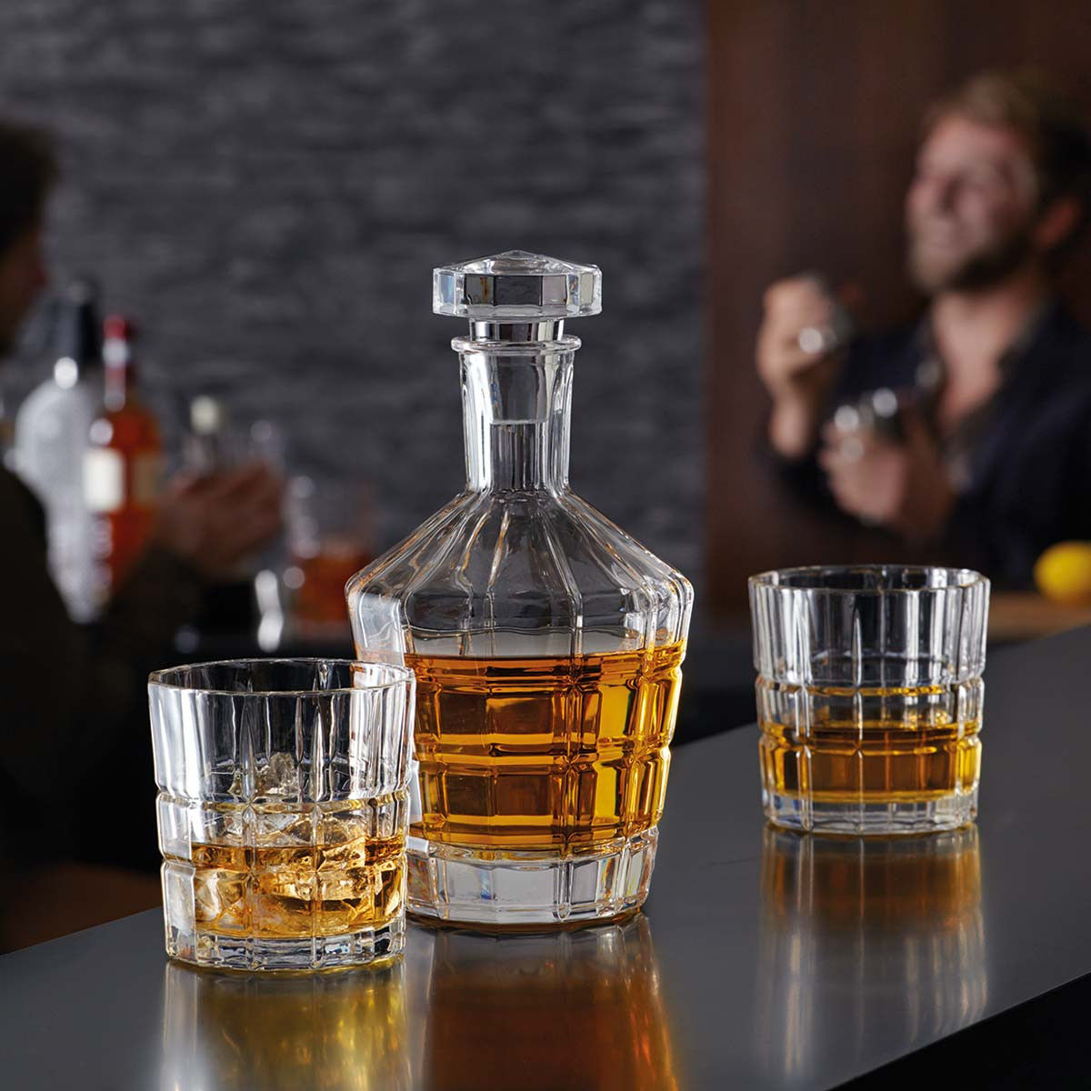 Leonardo Spiritii Whisky Decanteerset Met 2 Glazen – Decanteer Van Leonardo In Rvs-Glanzend Glas