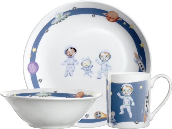 Leonardo Bambini Avventura Kinderserviesset 3-Delig Space
