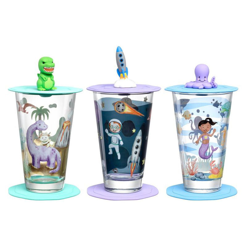 Leonardo Bambini Avventura Drinkglazen 9-Delig Medium – Glas Van Leonardo In Rood Glas