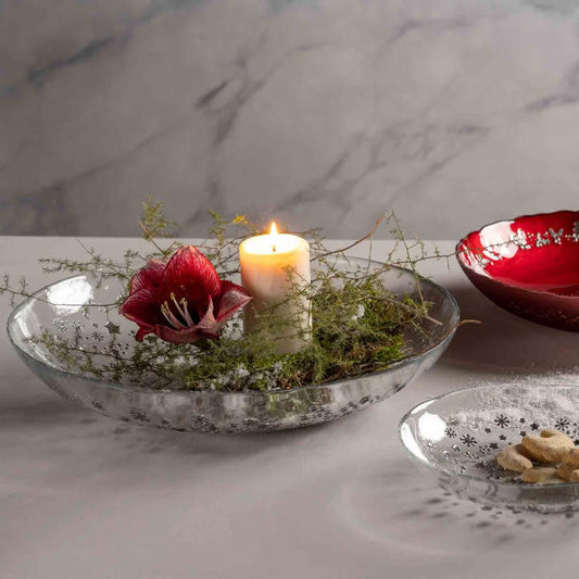 Leonardo Star Schaal Helder Zilver 40 cm