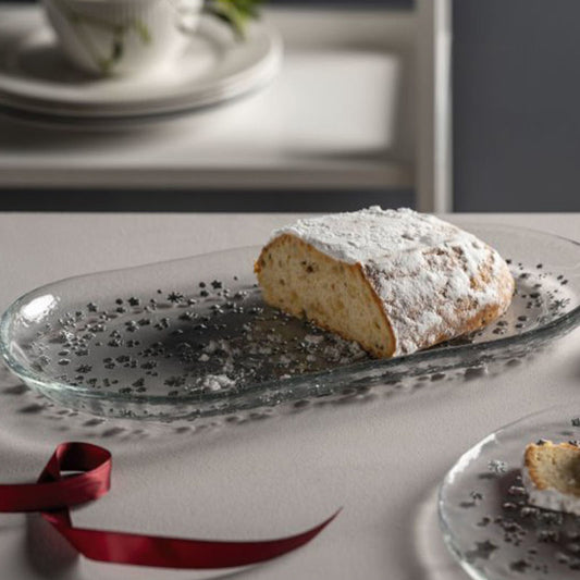 Leonardo Stella Schaal Sterren Transparant Zilver – Schaal Van Leonardo In Rvs-Glanzend Glas