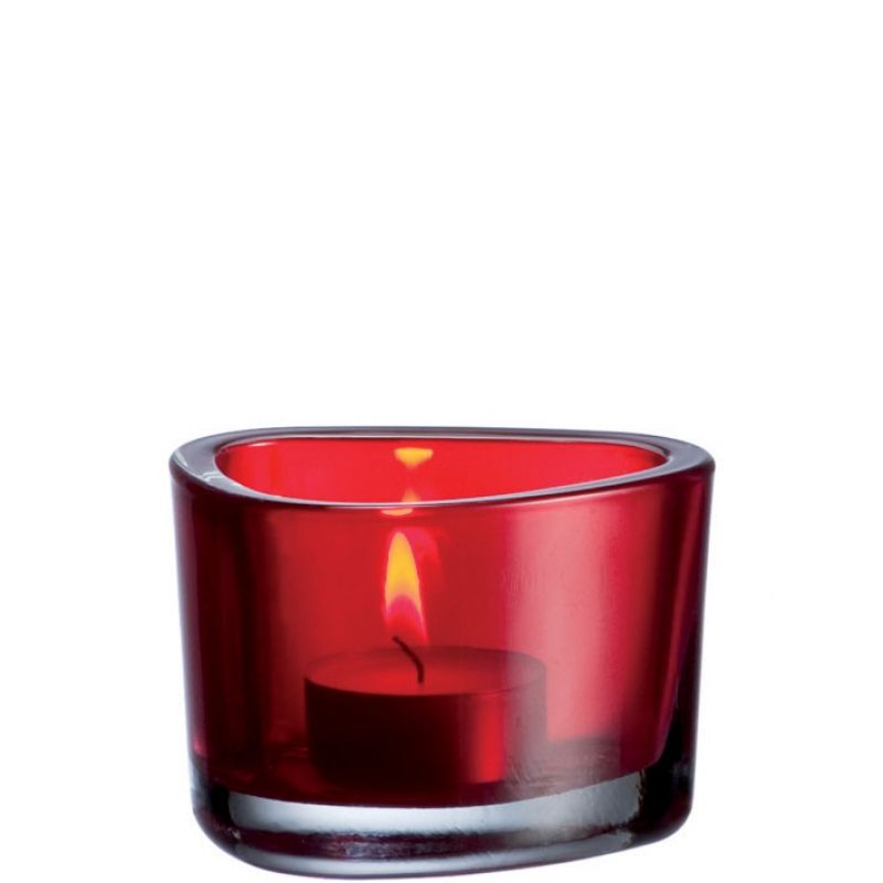 Leonardo Organic Waxinelichthouder Rood