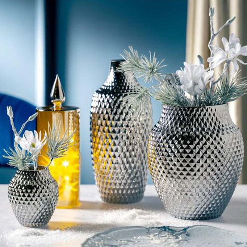 Leonardo Palazzo Vaas Zilver Small – Vaas Van Leonardo In Rvs Glas