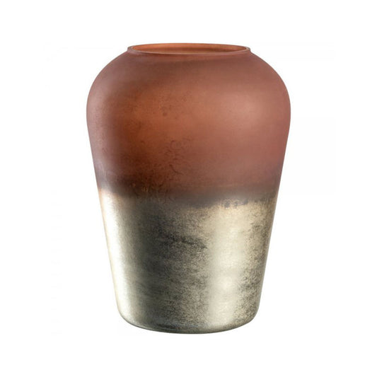 Leonardo Capanna Vaas Bruin 27 Cm – Vaas Van Leonardo In Rood, Wit Aardewerk, Glas