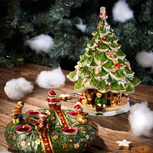 Villeroy & Boch Christmas Toy'S Memory Muziekdoos Kerstboom Met Kinderen 30 Cm – Kerstdecoratie Van Villeroy-Boch In Wit Porselein