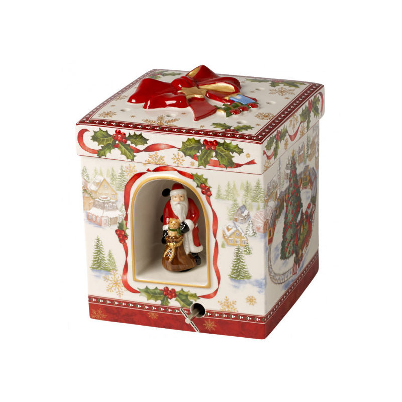 Villeroy & Boch Christmas Toy'S Voorraaddoos Vierkant Trein Large – Voorraaddoos Van Villeroy-Boch In Wit Porselein