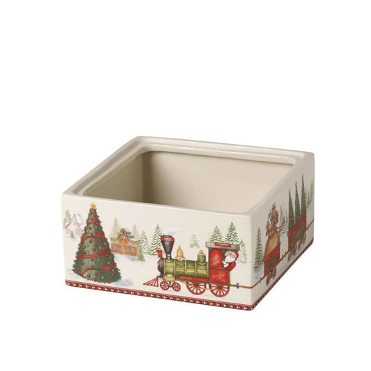 Villeroy & Boch Christmas Toy's Voorraaddoos Vierkant Trein Medium