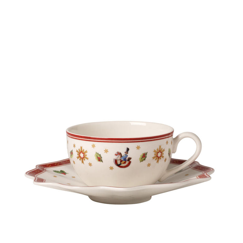 Villeroy & Boch Toy'S Delight Koffie- Of Theekop Met Schotel Wit 20 Cl – Koffiekop Van Villeroy-Boch In Zilver/Rvs Premium Porselein