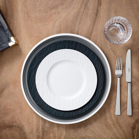 Villeroy & Boch Manufacture Rock Blanc Ontbijtbord 22 Cm – Bord Van Villeroy-Boch In Wit Premium Porselein