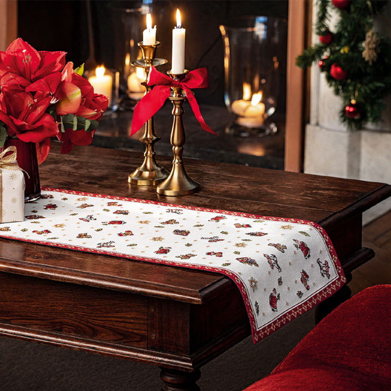 Villeroy & Boch Toy'S Delight Talfelloper Large – Tafelloper Van Villeroy-Boch In Zwart Katoen