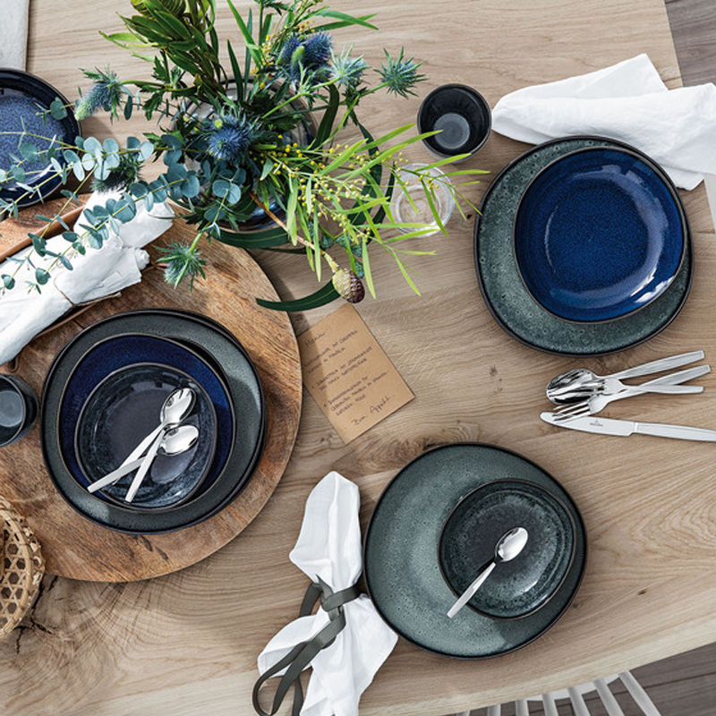 Villeroy & Boch Lave Bleu Schaal Plat Aardewerk 22 cm