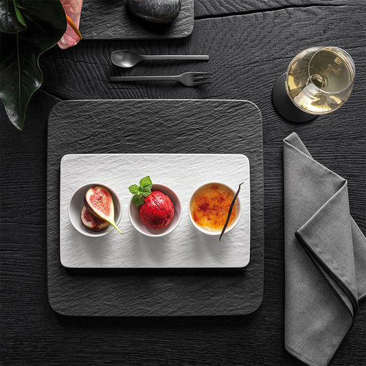 Villeroy & Boch Manufacture Rock Blanc Serveerset 4-Delig