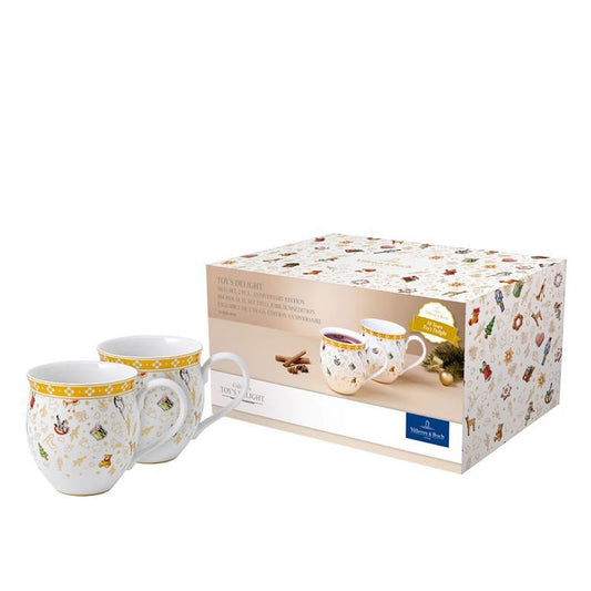 Villeroy & Boch Toy'S Delight Beker Special Edition 10-Jarig Jubileum 44 Cl 2 Stuks – Beker Van Villeroy-Boch In Zilver Premium Porselein