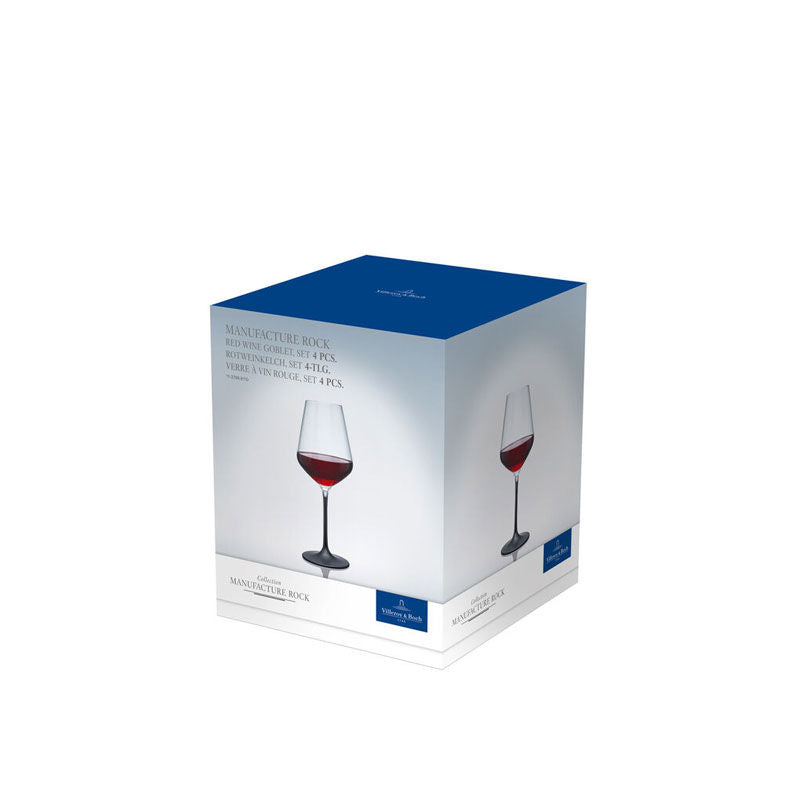 Villeroy & Boch Manufacture Rock Rood Wijnglas 4 Stuks