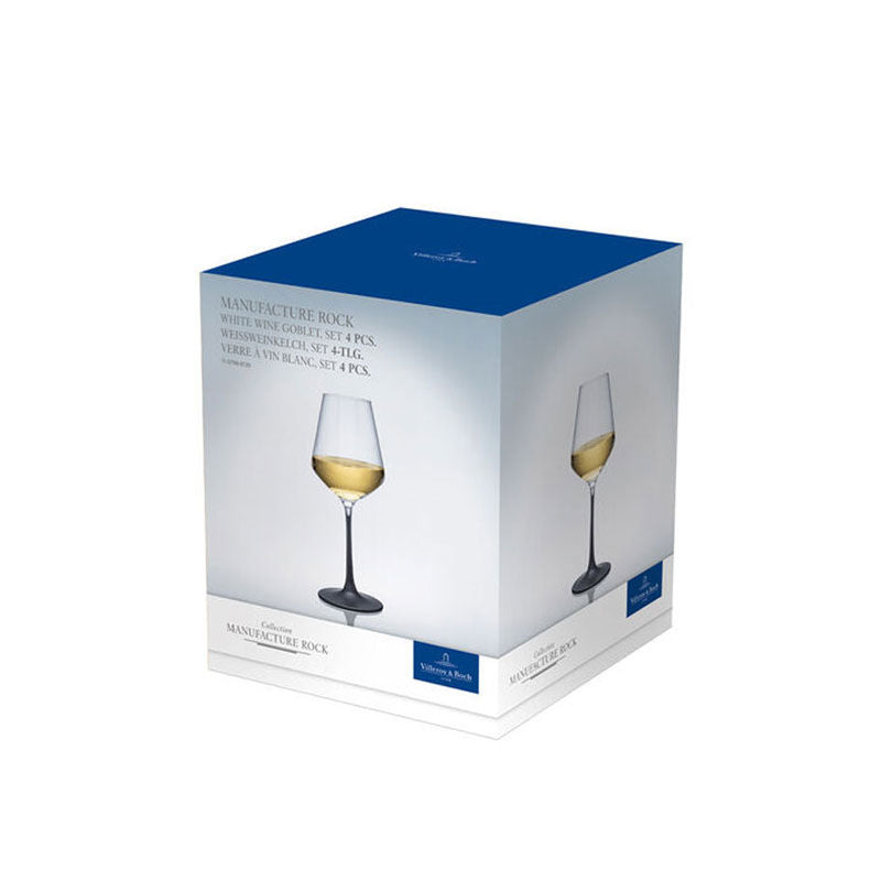 Villeroy & Boch Manufacture Rock Wit Wijnglas 4 Stuks