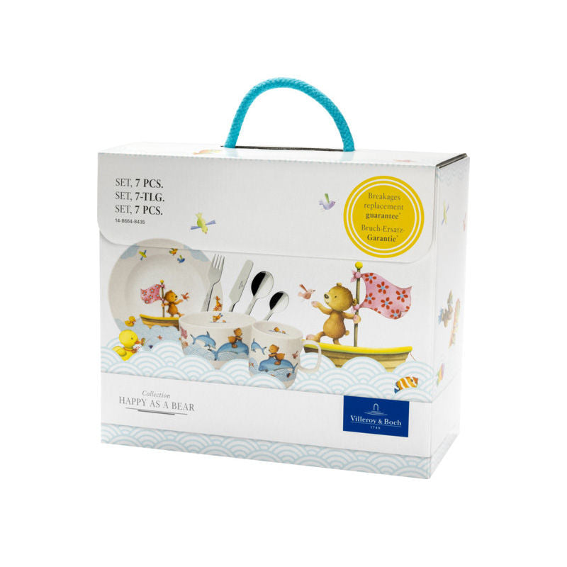 Villeroy & Boch Happy As A Bear Kinderserviesset Premium Porselein 7-Delig