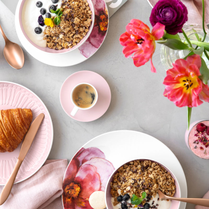 Villeroy & Boch Rose Garden Ontbijtbord Coupe 21 cm