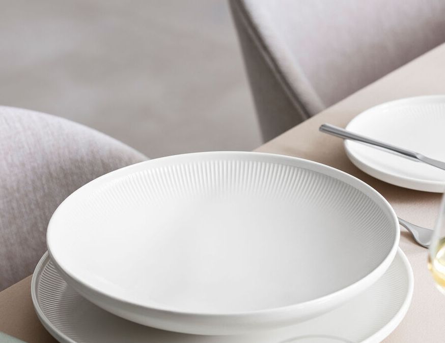 Villeroy & Boch Afina Bowl Large – Schaal Van Villeroy-Boch In Rvs-Mat, Zwart Premium Porselein