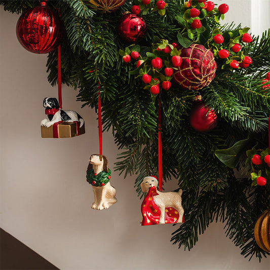 Villeroy & Boch Nostalgic Ornaments Hondjes 3 Stuks – Kerstdecoratie Van Villeroy-Boch In Wit Porselein