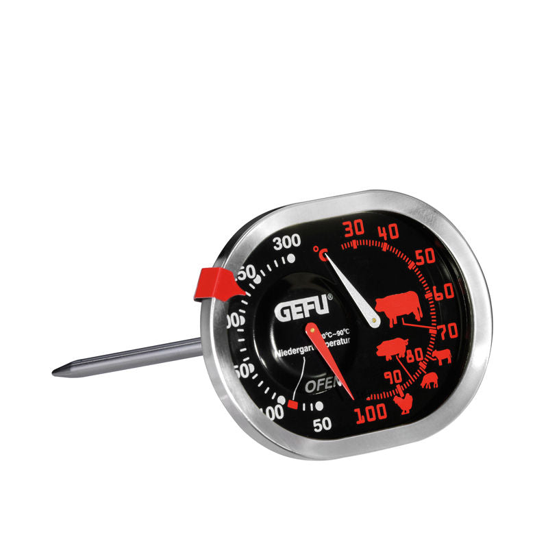 Gefu Messimo Braad- En Oventhermometer – Thermometer Van Gefu In Helder, Bruin Roestvrij Staal