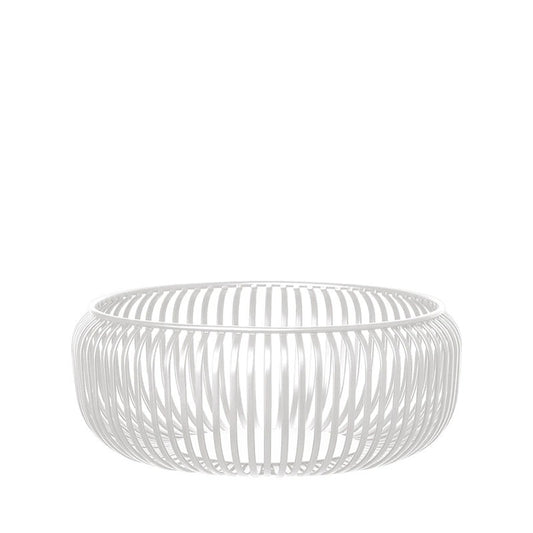 Blomus Lito Mand Wit – Mand Van Blomus In Helder Roestvrij Staal