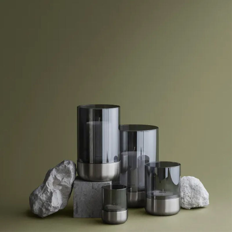 Blomus Calma Windlicht Rvs Smoke – Windlicht Van Blomus In Groen Glas