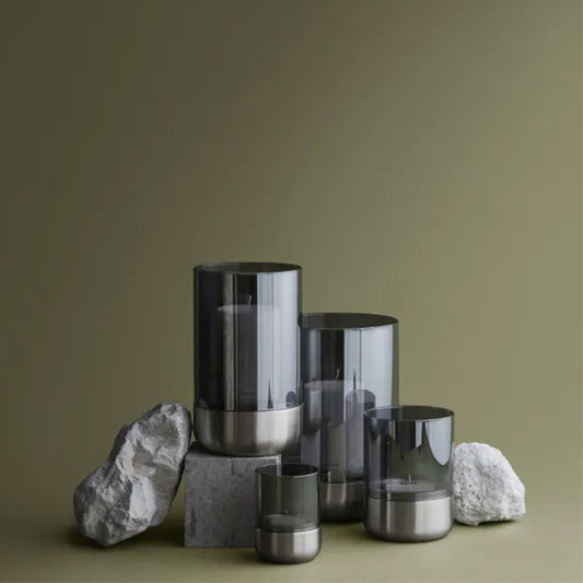 Blomus Calma Windlicht Smoke Extra Small  2 Stuks