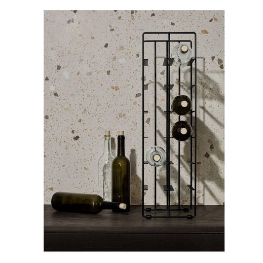 Blomus Pilare Wijnrek 12 Flessen Zwart – Wijnrek Van Blomus In Helder