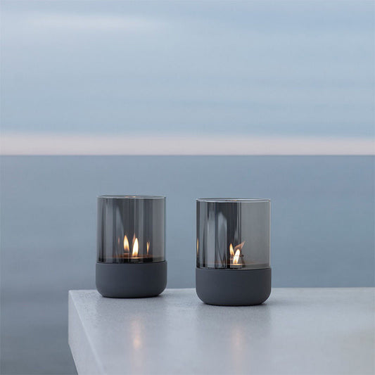 Blomus Calma Windlicht RVS Steel Grey Extra Small 2 Stuks