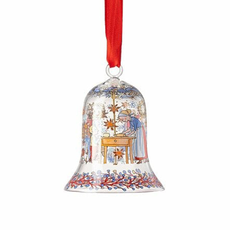 Hutschenreuther Kerst 2020 Kerstklokje Glas Kerstbakkerij 7 Cm – Kerstdecoratie Van Hutschenreuther In Lichtblauw