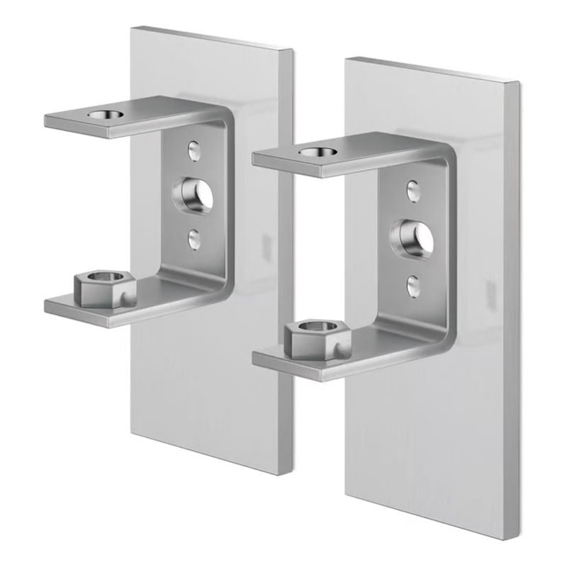 Zack Linea Muurbeugel voor Lijmbevestiging 2 stuks – Muurbeugel voor Lijmbevestiging van Zack in RVS Mat RVS