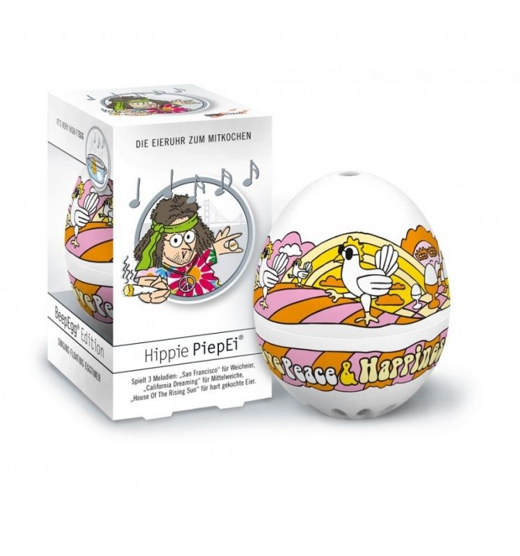 Brainstream Brutus Kookt Piepei Hippie – Eierwekker Van Brainstream In Helder Kunststof