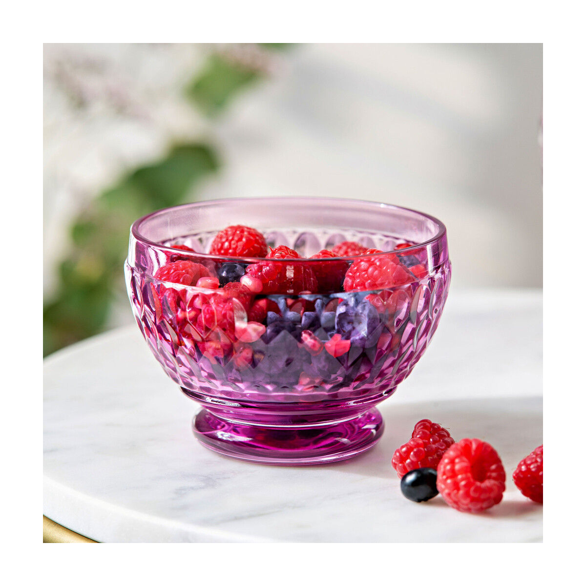 Villeroy & Boch Boston Coloured Dessertschaaltje Berry 4 Stuks – Schaal Van Villeroy-Boch In Wit Kristal Glas