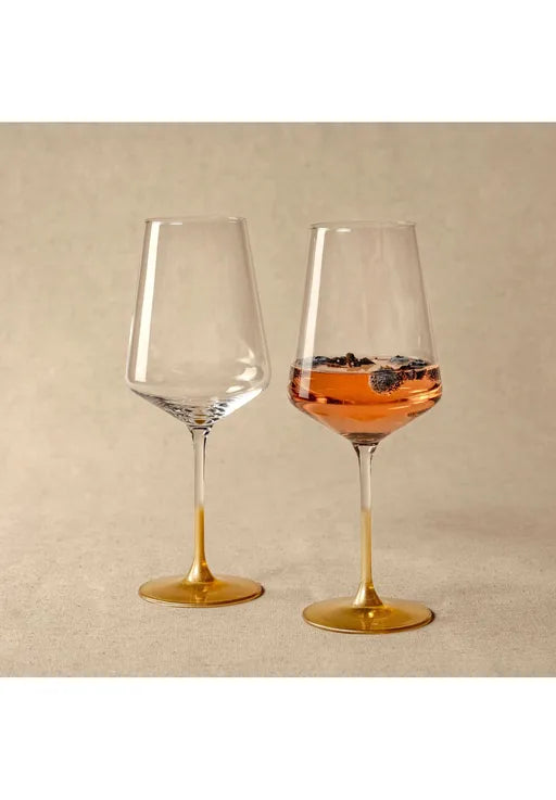 Leonardo Puccini Rood Wijnglas Goud 560 ml 2 Stuks