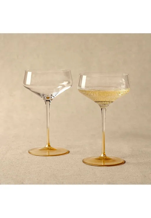 Leonardo Puccini Champagneglas Goud 350 ml 2 Stuks